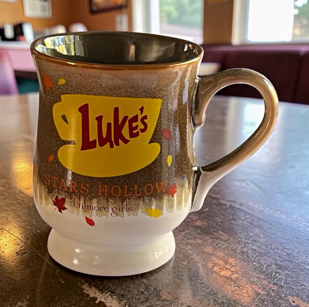 Silver Buffalo Gilmore Girls Luke's Stars Hollow 20oz Ceramic Mug MW/DW Safe